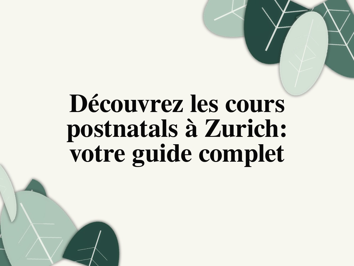Cours postnatals à Zurich chez Templeshape pour plancher pelvien, centre du corps et fitness maman