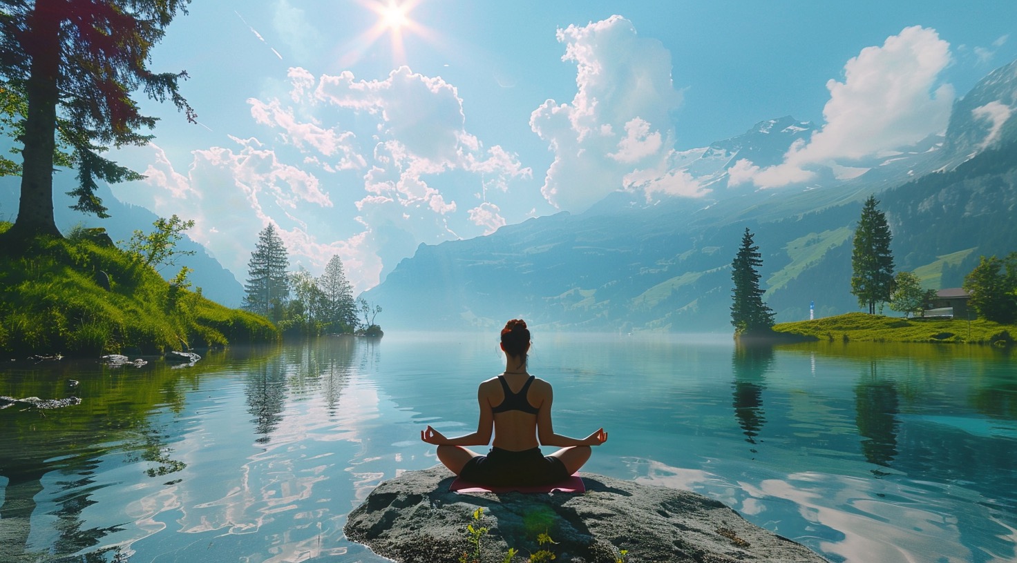 yoga retreat september schweiz see